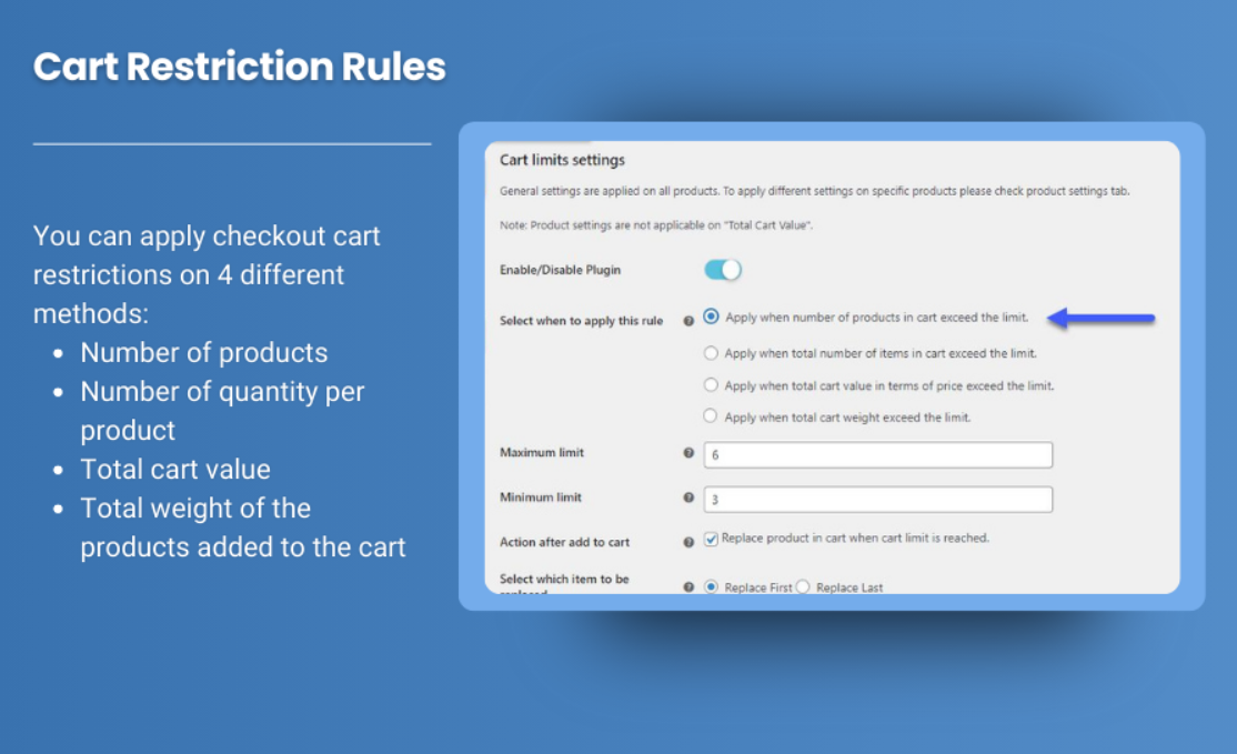 Cart Limits WooCommerce